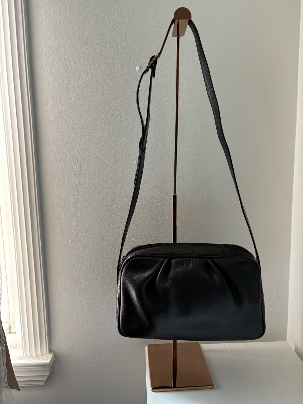 FENDI Black Leather Crossbody Bag - Picture 15 of 16